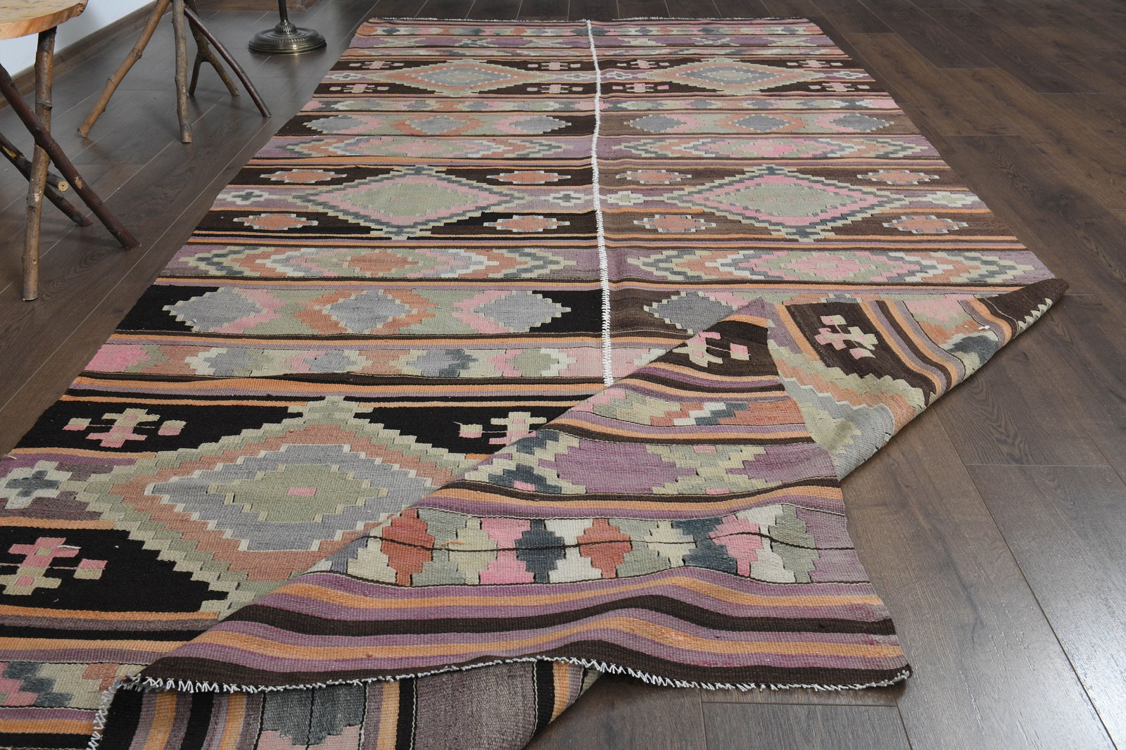5'3x12'3 ft, COLORFUL RUNNER RUG - 4