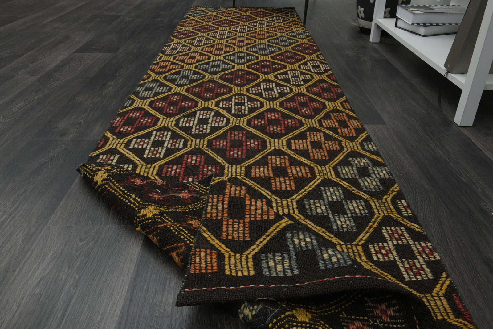 2.3x9.5 ft, KILIM RUNNER RUG - 2