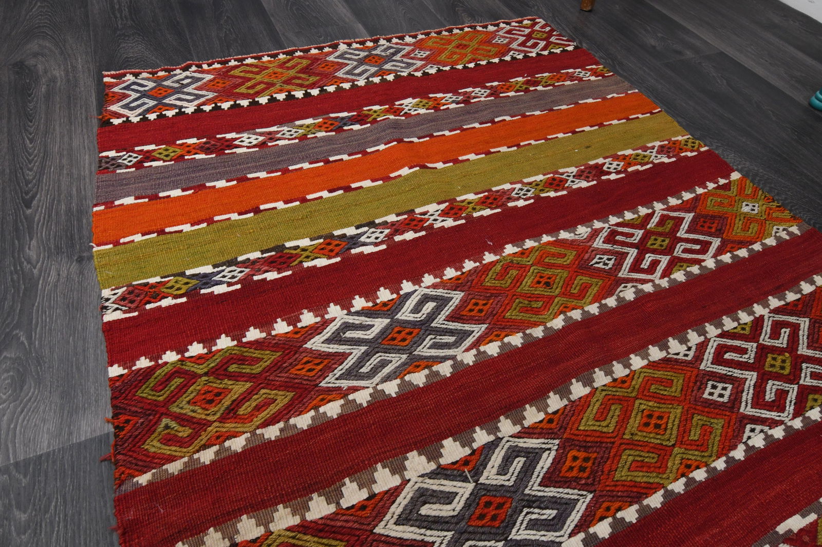 3.5x6 Ft, Vintage Rug, Accent - 5