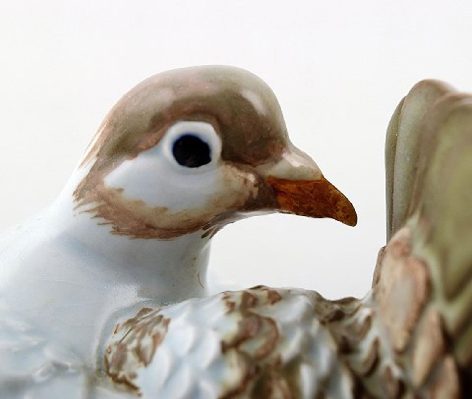 Royal Copenhagen bird in faience. - 5