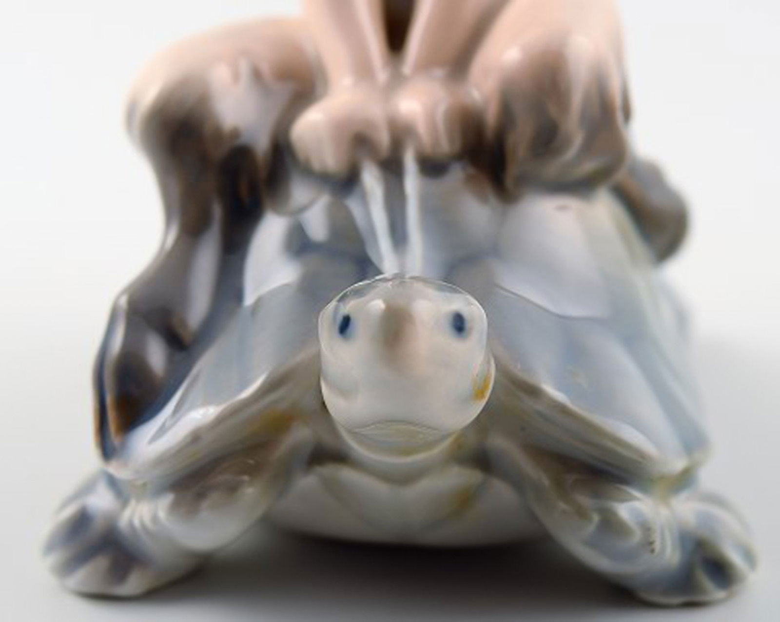Royal Copenhagen Figurine Faun (Pan) on a turtle. - 4