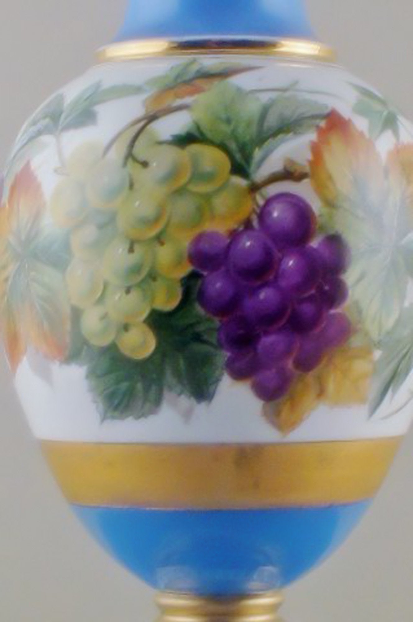 Royal Copenhagen antique large wine pitcher on stand. Museum´s piece. - 3