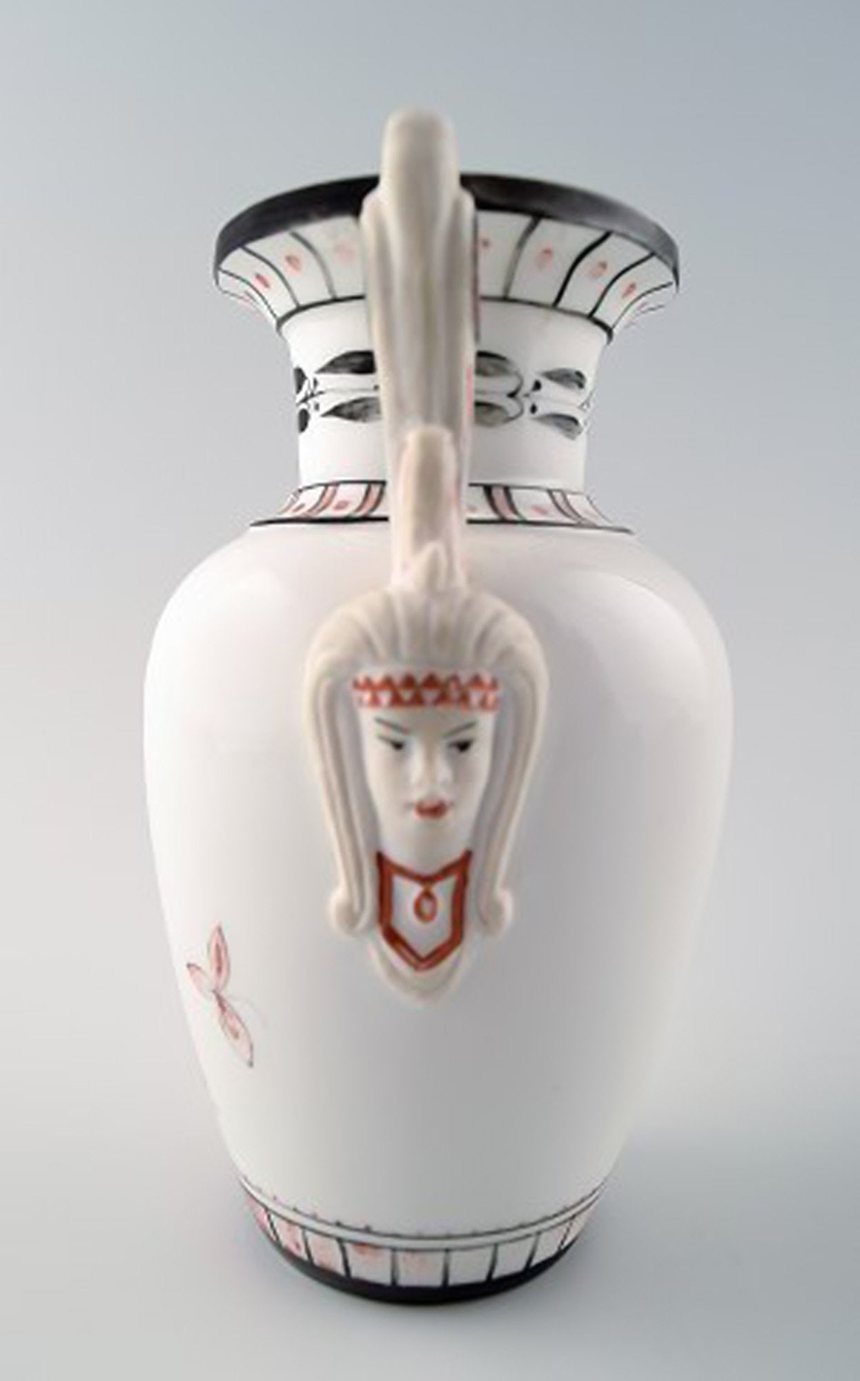 Rare Royal Copenhagen vase, Egyptian style. - 2