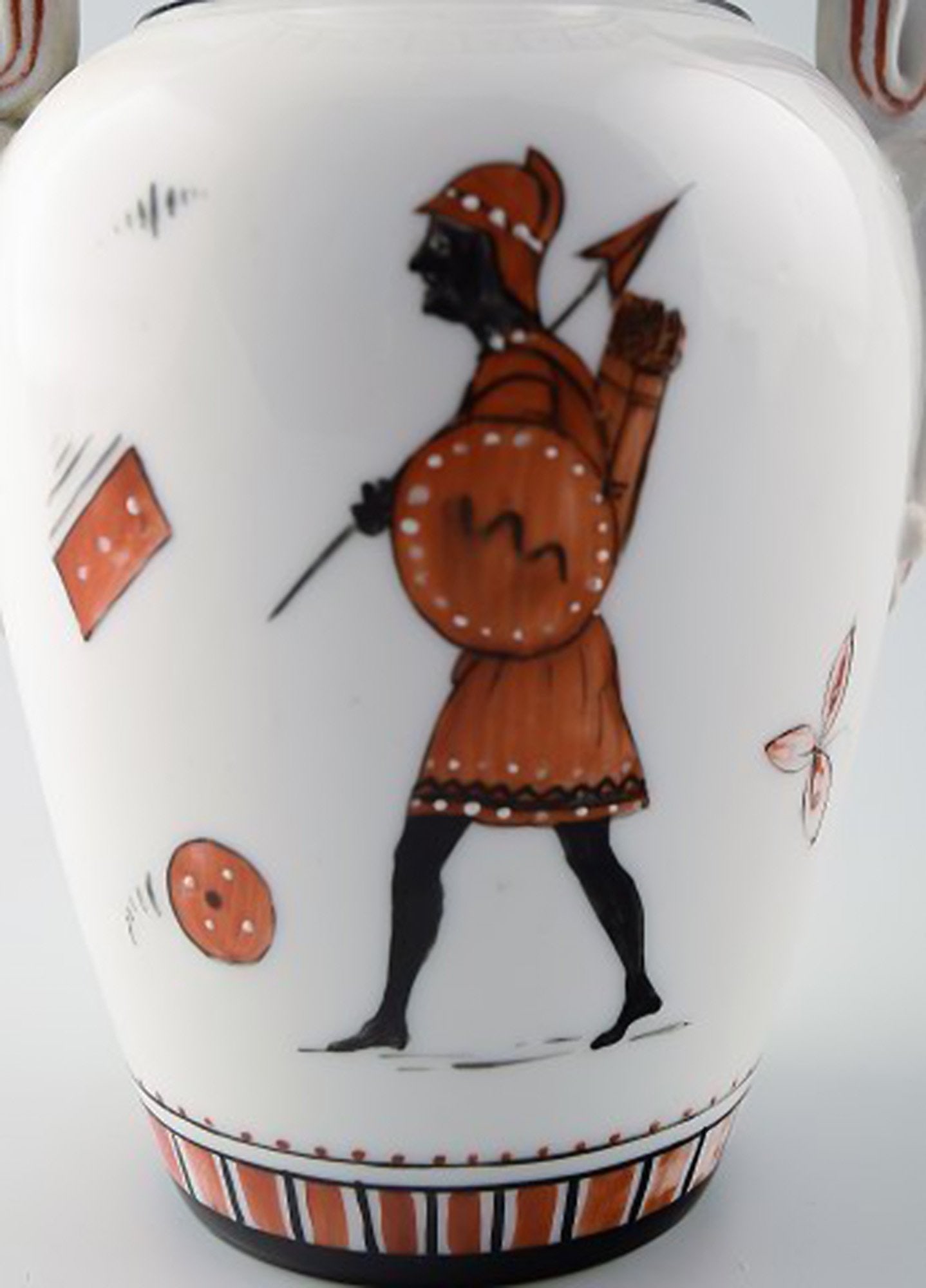 Rare Royal Copenhagen vase, Egyptian style. - 4