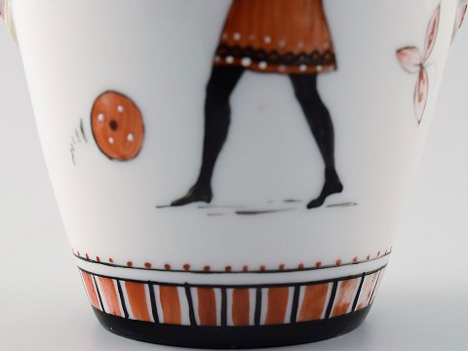 Rare Royal Copenhagen vase, Egyptian style. - 5