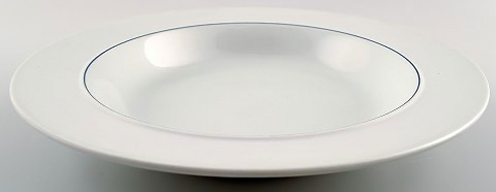 Soup plates soup / pasta / porridge / yoghurt. Aluminia blue line, earthenware. Blue line designed - 2