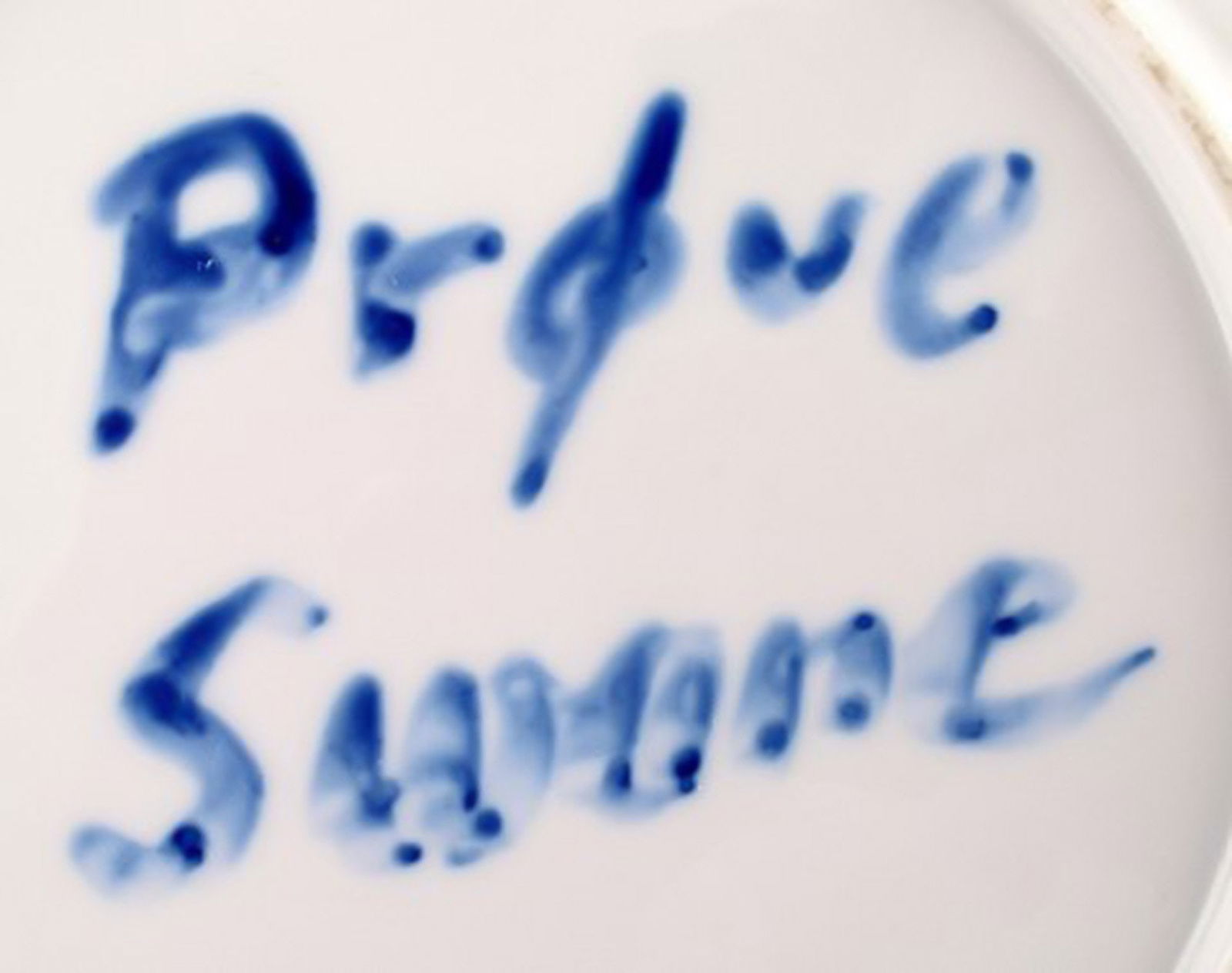 Lars Swane for Royal Copenhagen, unique sample plate. - 2