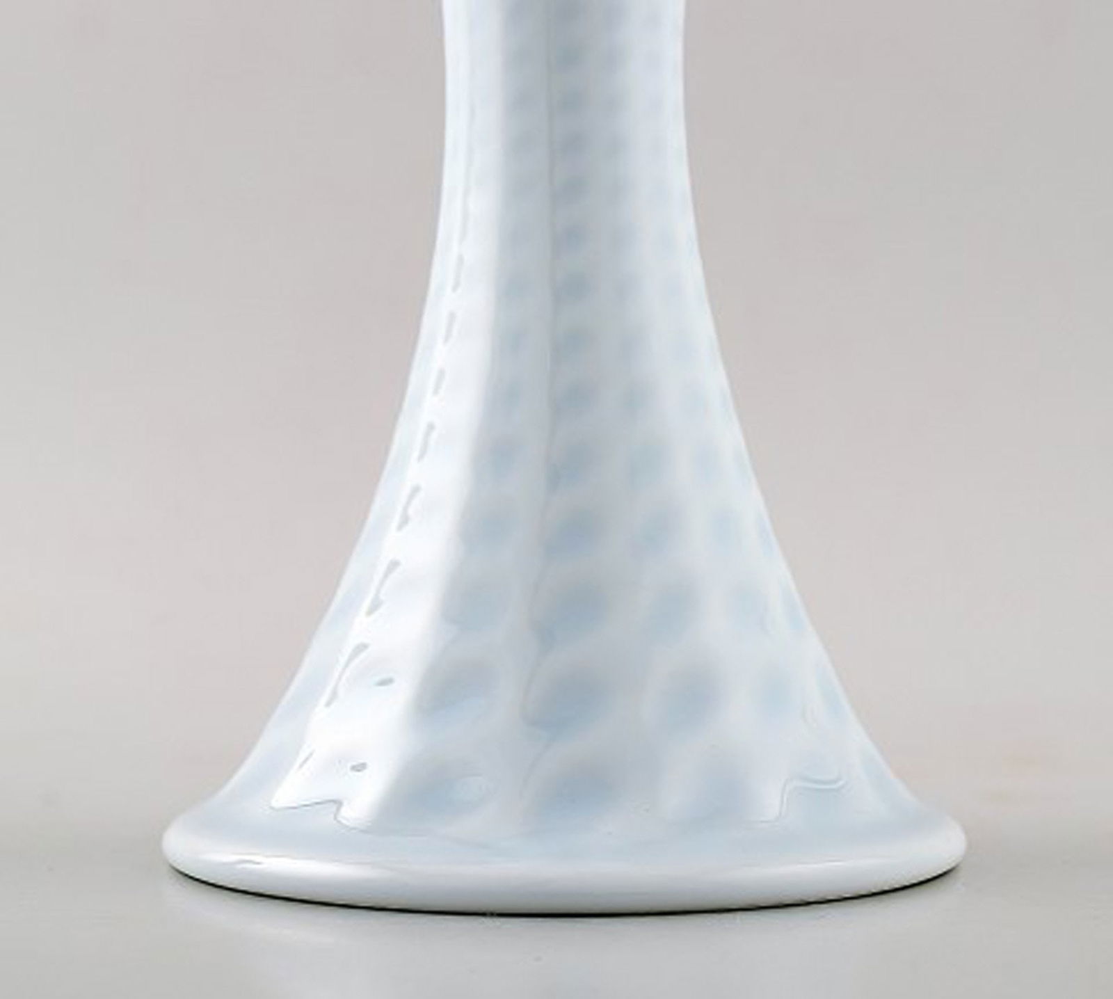 Royal Copenhagen porcelain pair of candlesticks. - 4