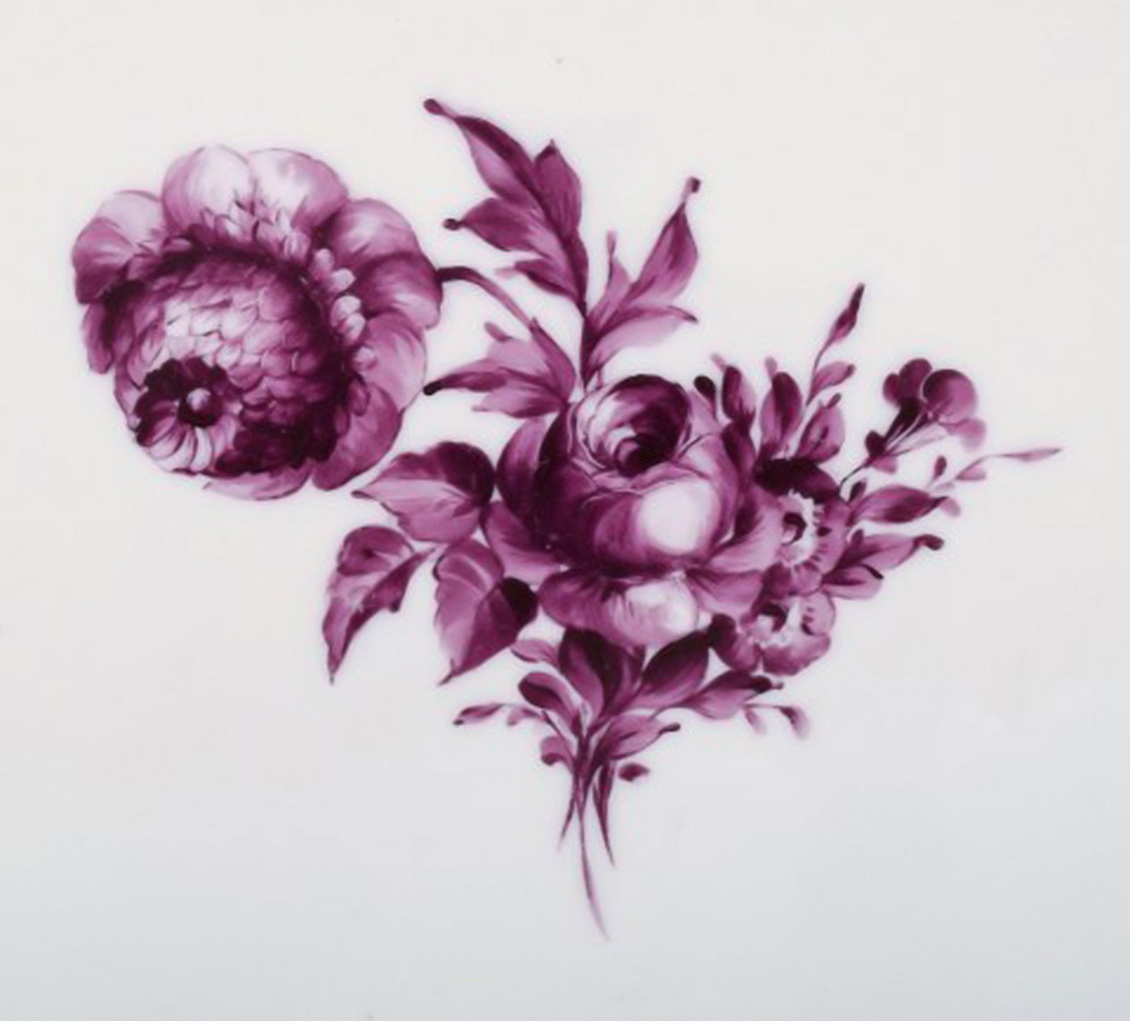 Royal Copenhagen huge "Purpur" serving plate. - 3