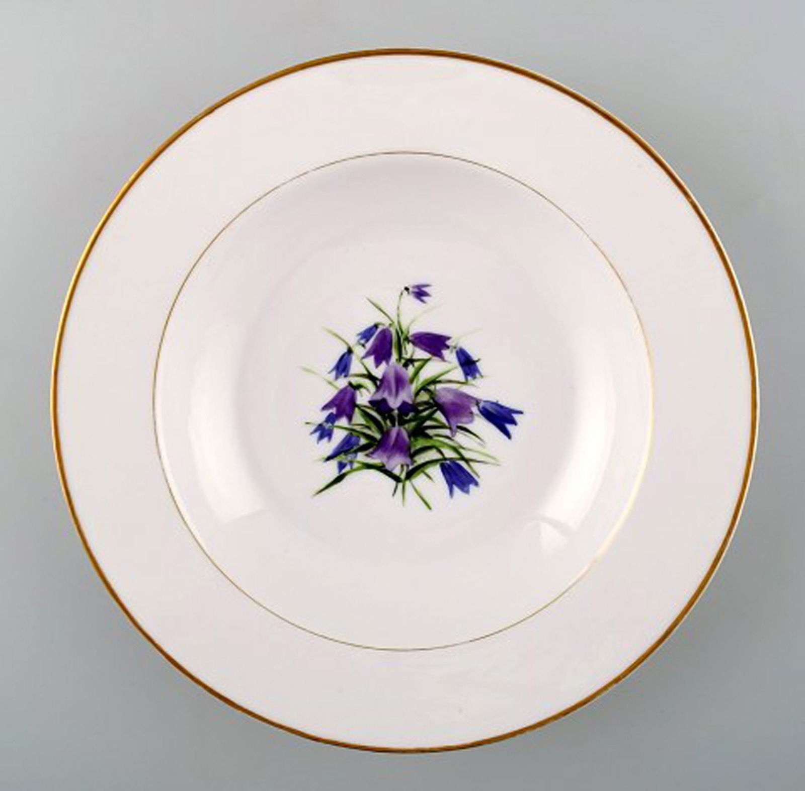 4 antique Royal Copenhagen deep plates in flora danica style. - 4