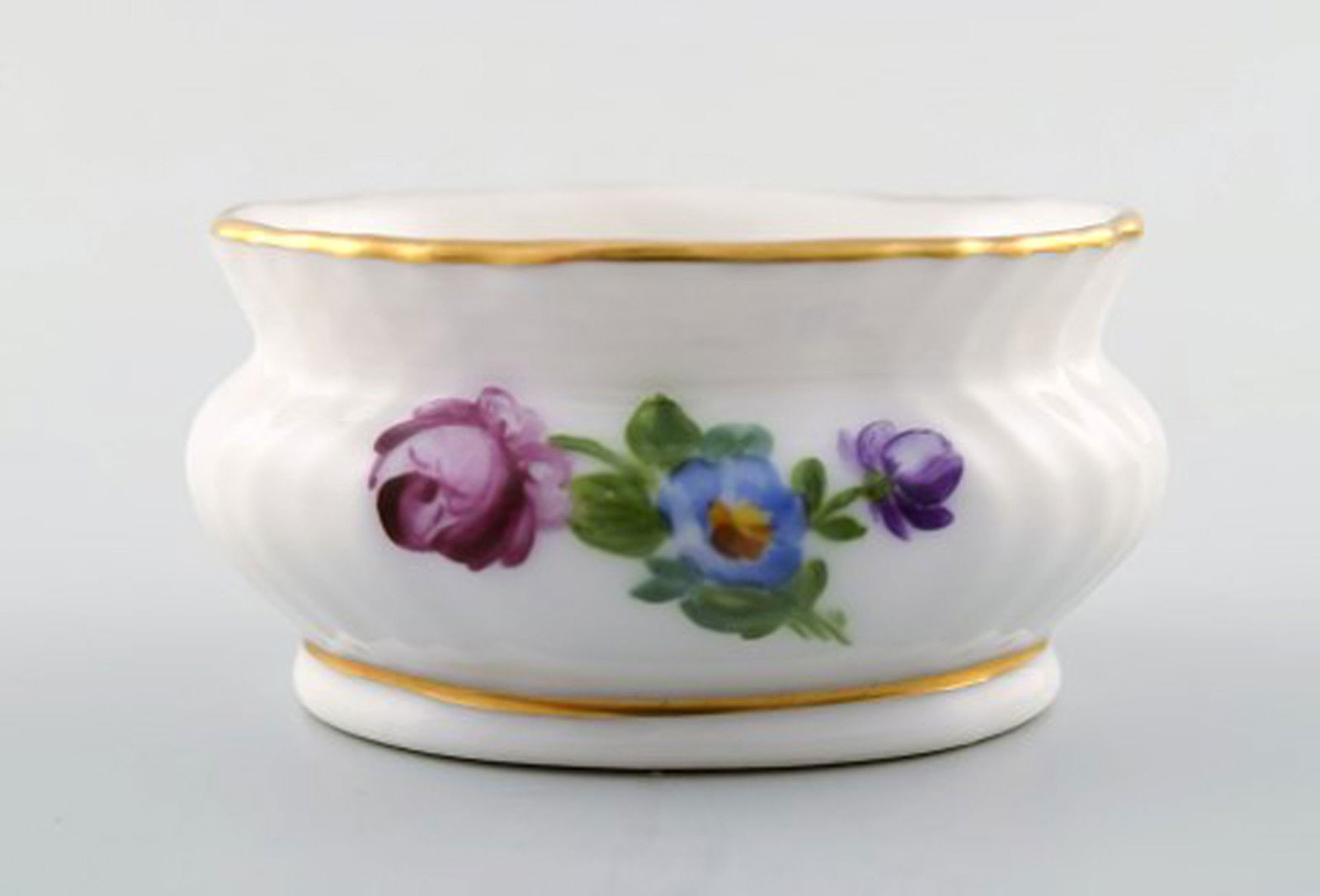 Royal Copenhagen Saxon Flower, four salt cellars. - 2