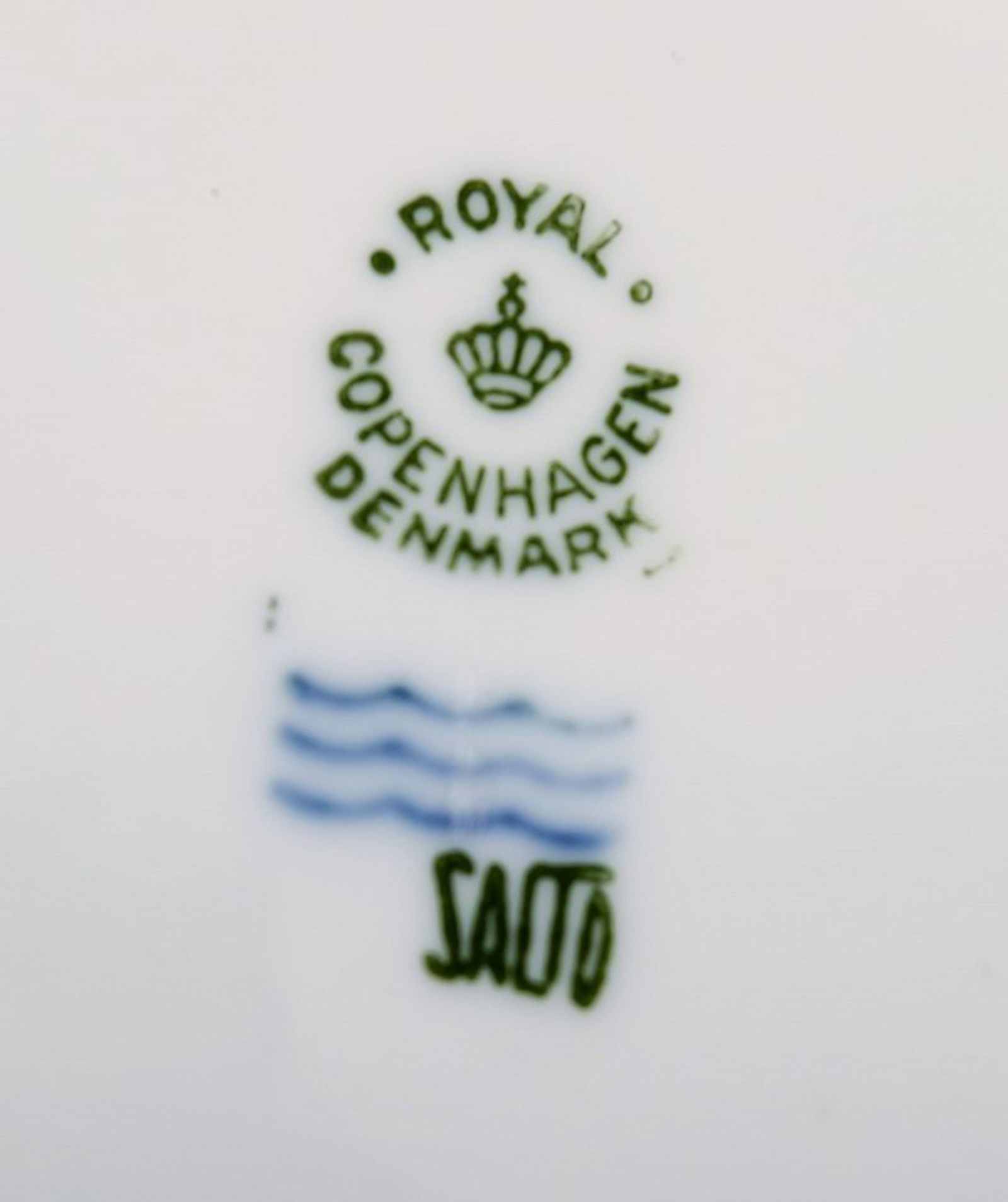 Royal Copenhagen Salto service, White. Boullion cup with saucer. - 5