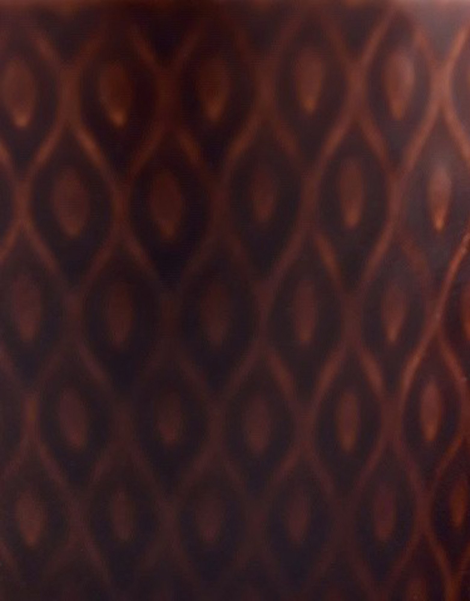 Nils Thorsson for Aluminia. "Marselis" faience vase with geometric pattern in beautiful ox blood - 5