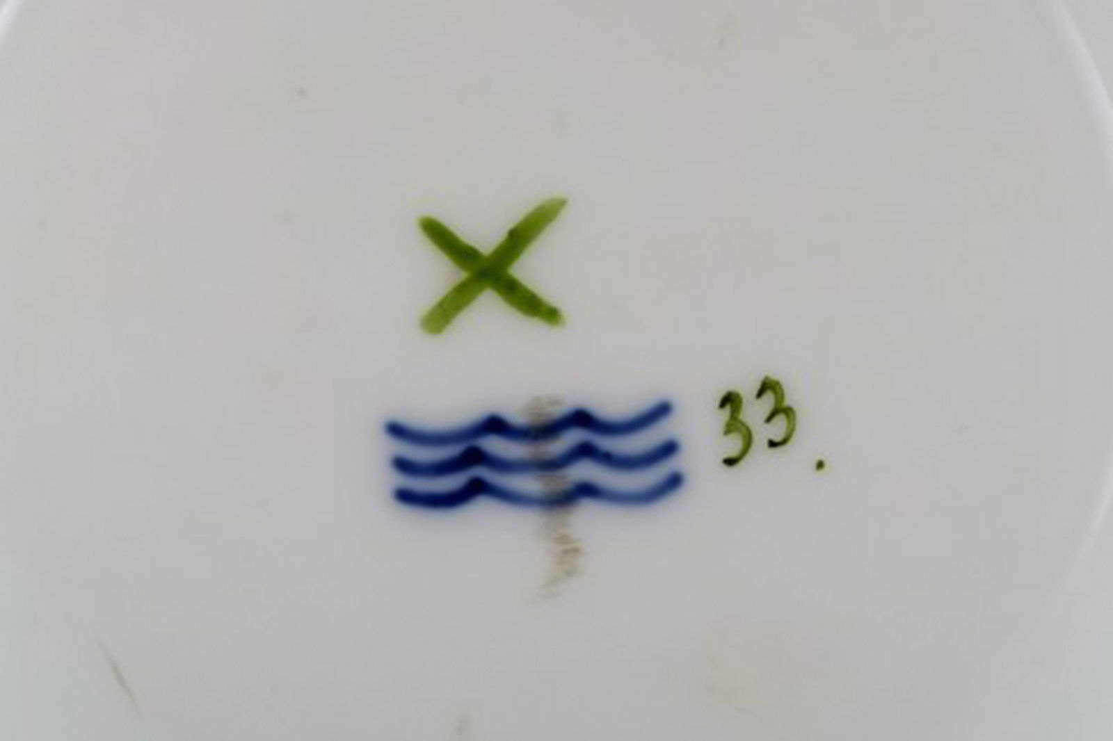 Royal Copenhagen. Antique baluster shaped porcelain lidded vase. Hand painted in colors with - 7