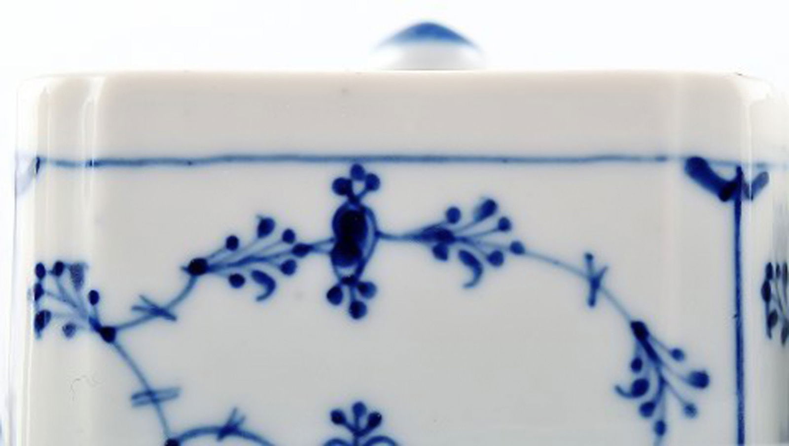 Early and rare Royal Copenhagen blue fluted Writing set with two inkwells. - 5