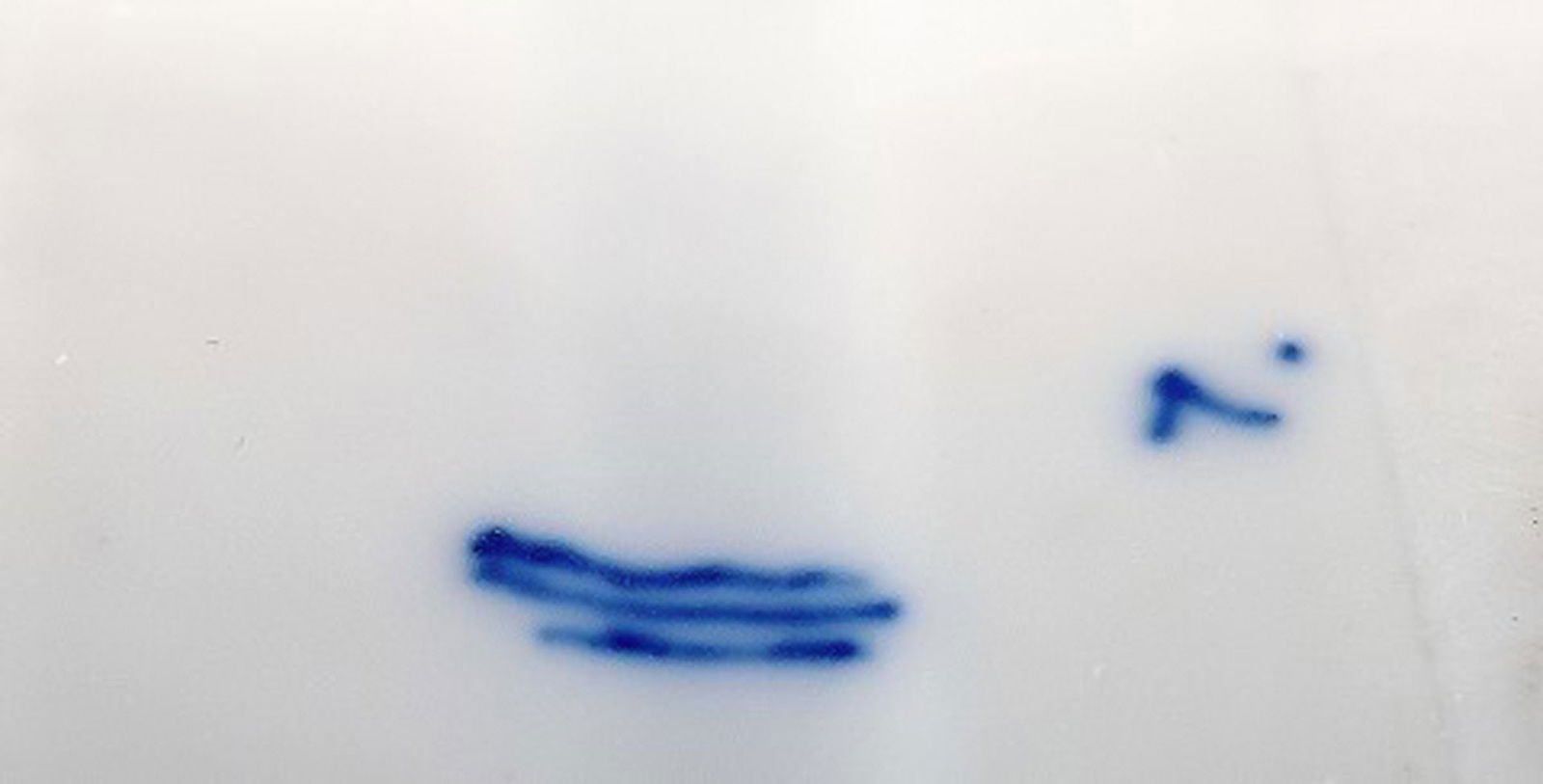 Early and rare Royal Copenhagen blue fluted Writing set with two inkwells. - 7