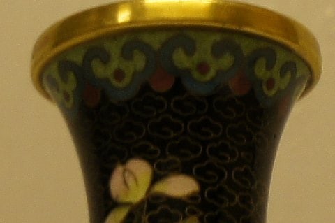 Cloisonne vase enamelled metal. I have 2 vases. - 2