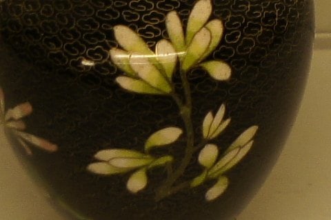 Cloisonne vase enamelled metal. I have 2 vases. - 5