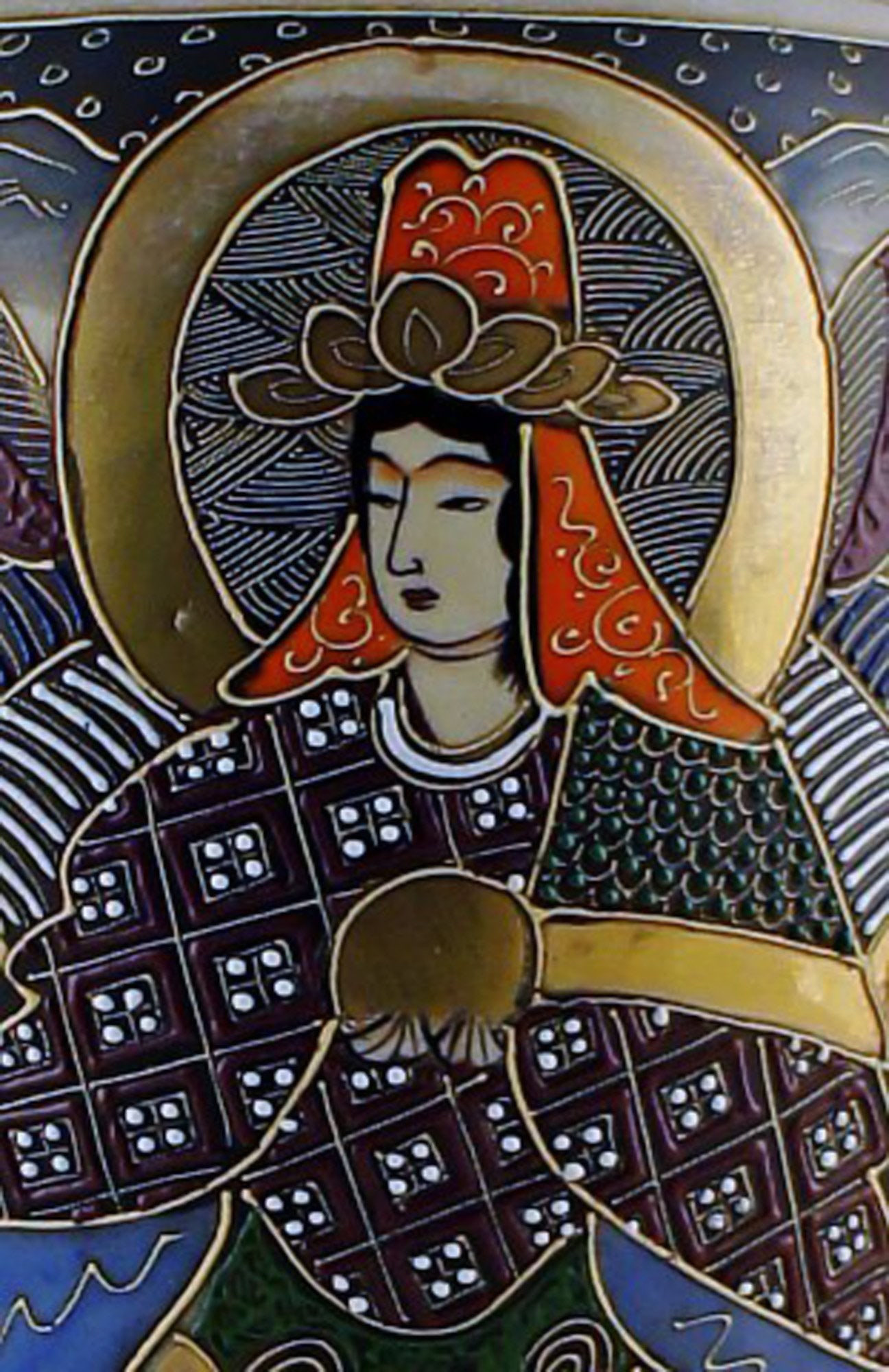 Large Japanese Satsuma earthenware vase. - 3