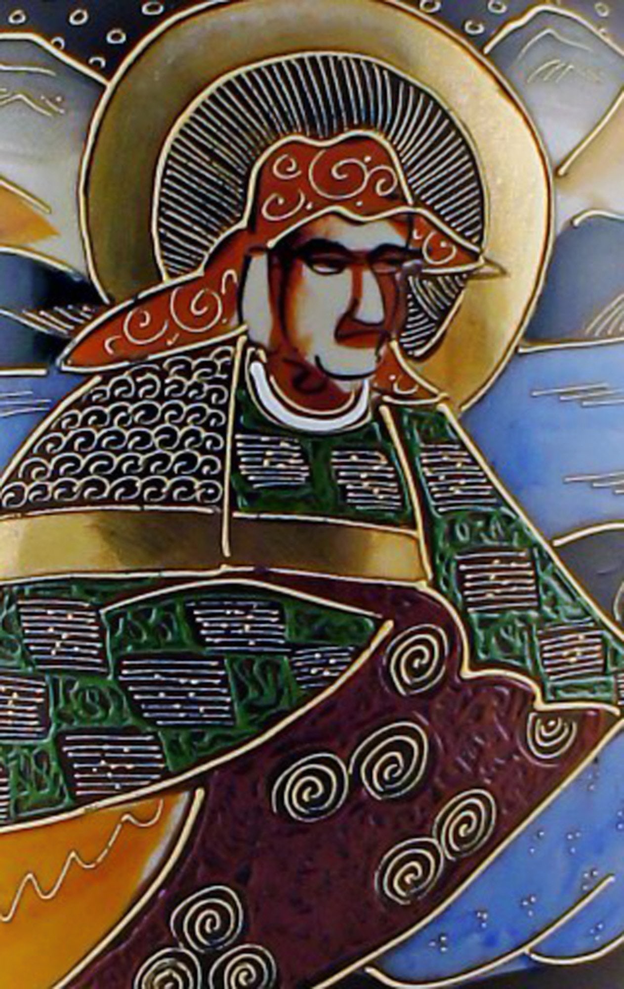 Large Japanese Satsuma earthenware vase. - 5