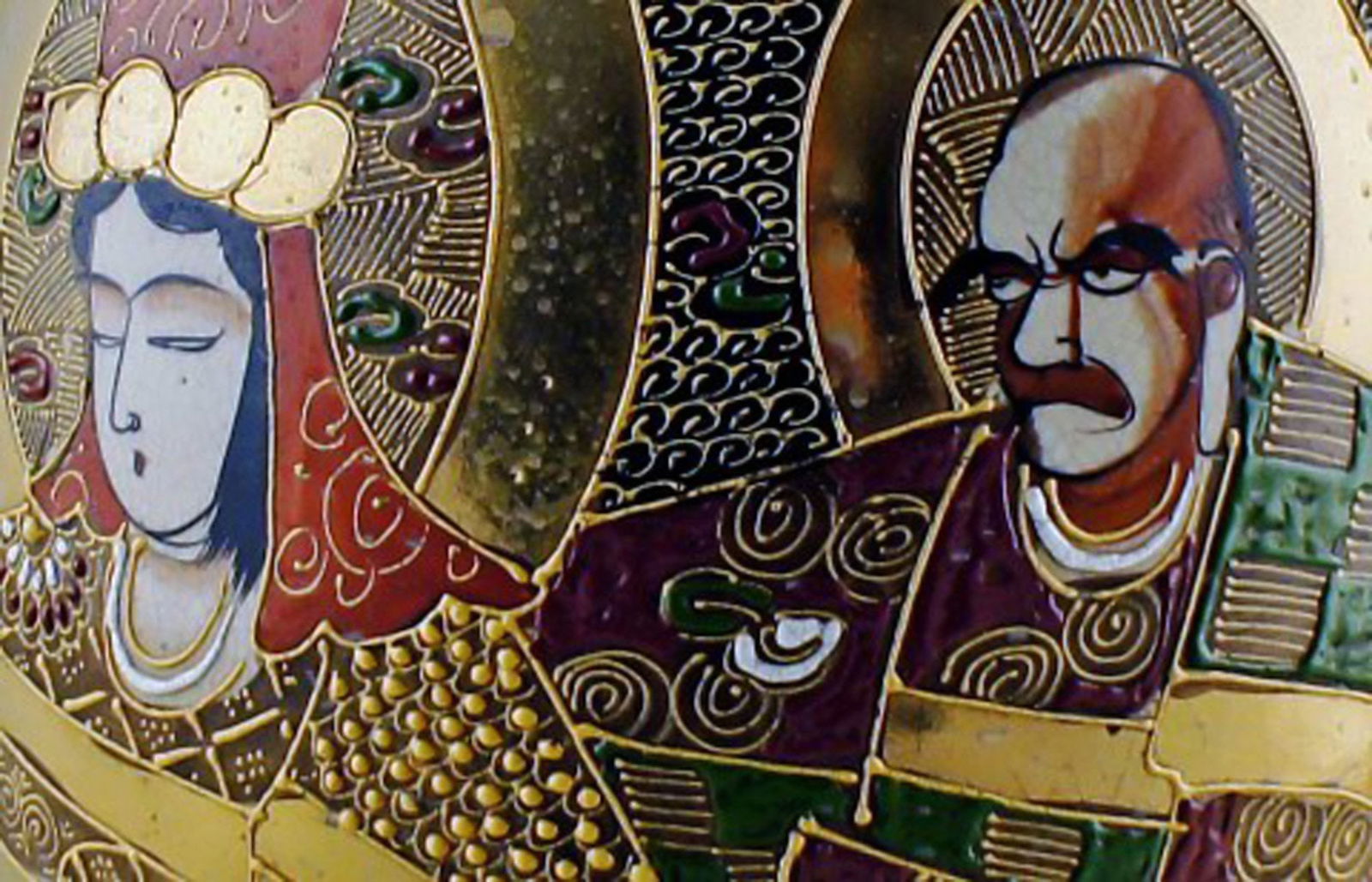 Large Japanese Satsuma earthenware vase. - 4