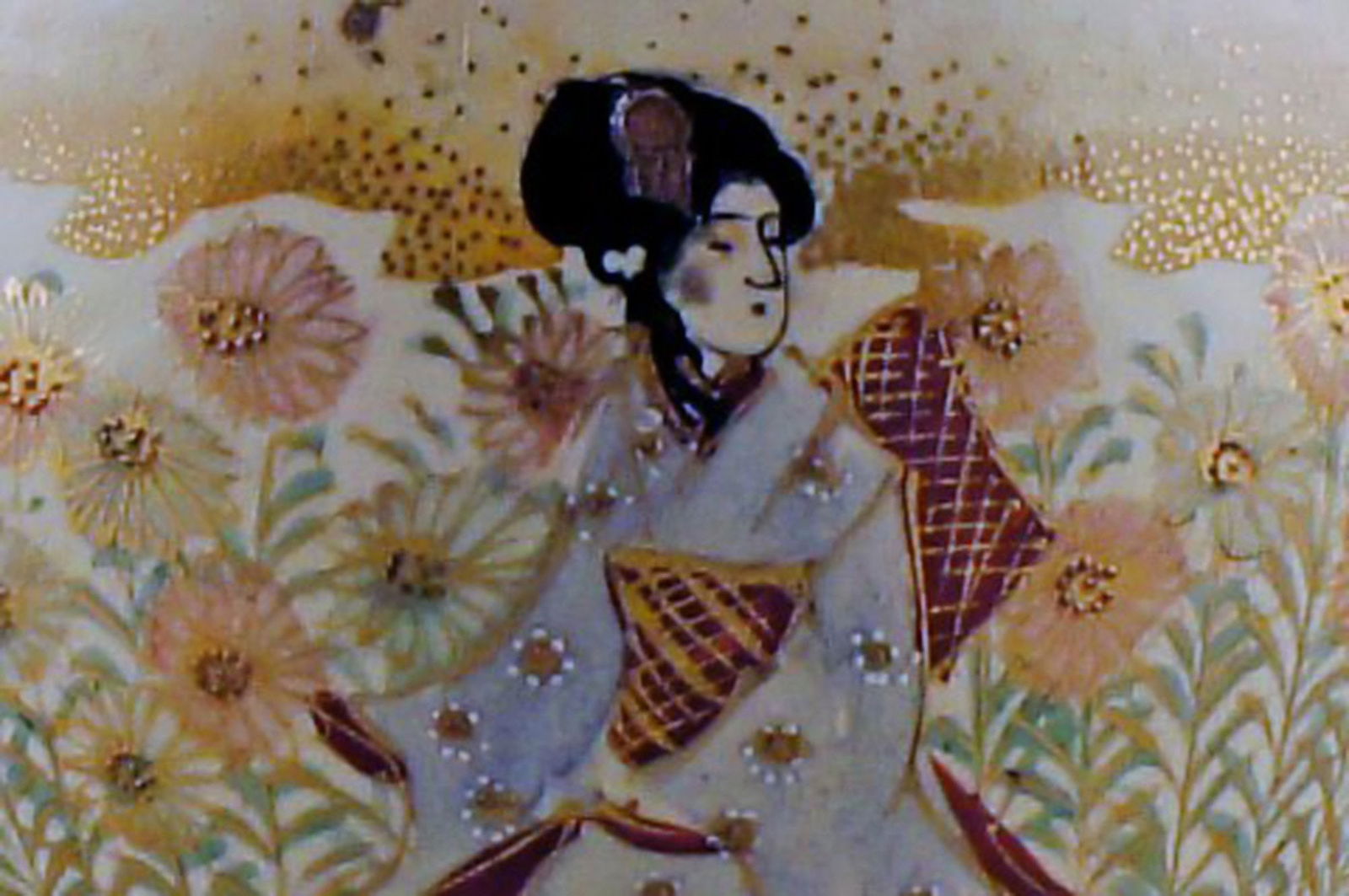 Satsuma earthenware jar with lid. - 7