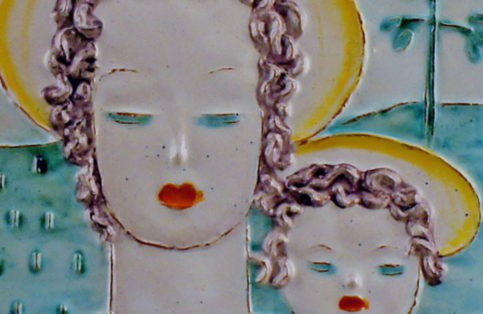 Goldscheider, Vienna Art Deco plaque of earthenware. - 2