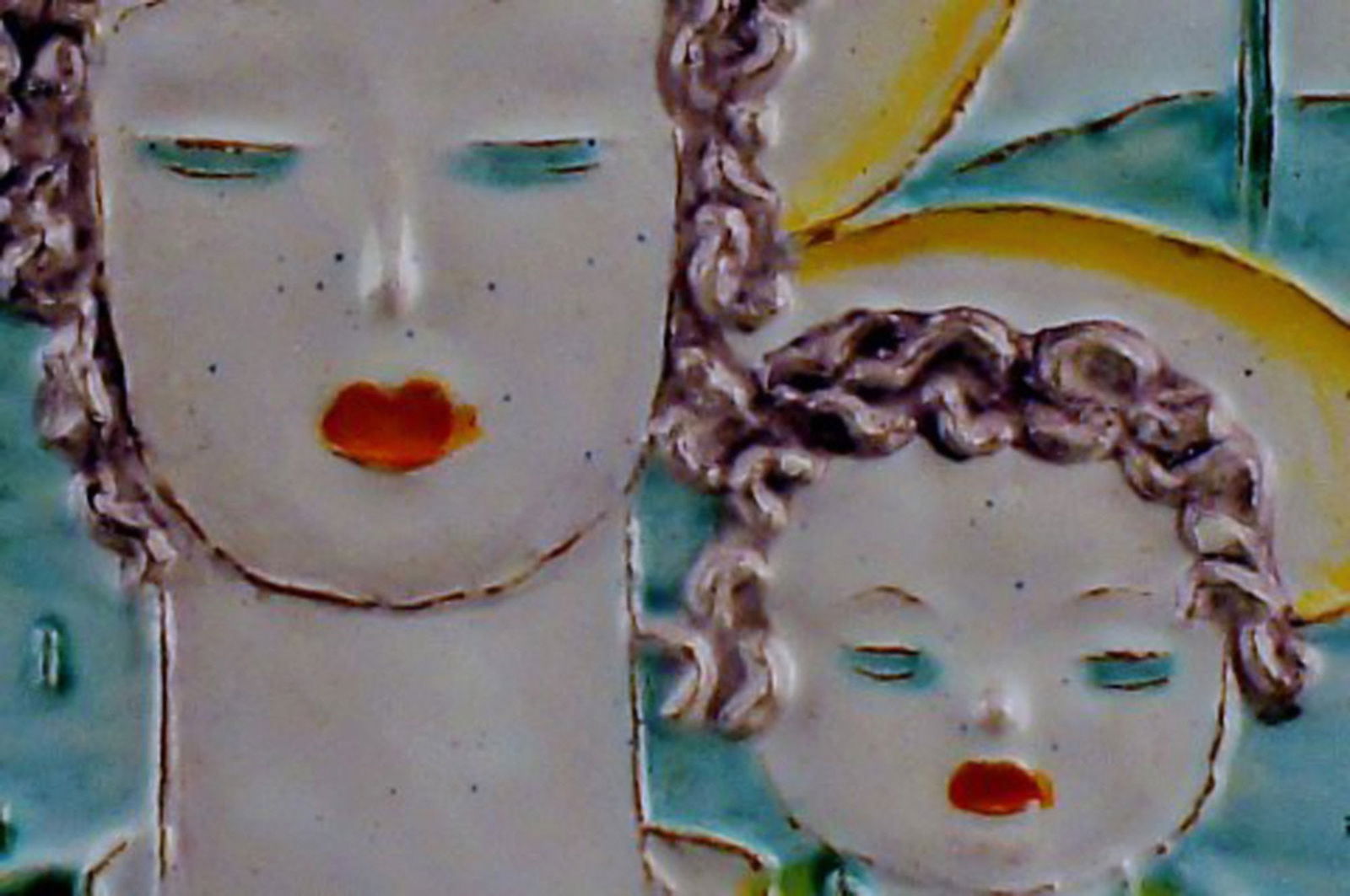 Goldscheider, Vienna Art Deco plaque of earthenware. - 3