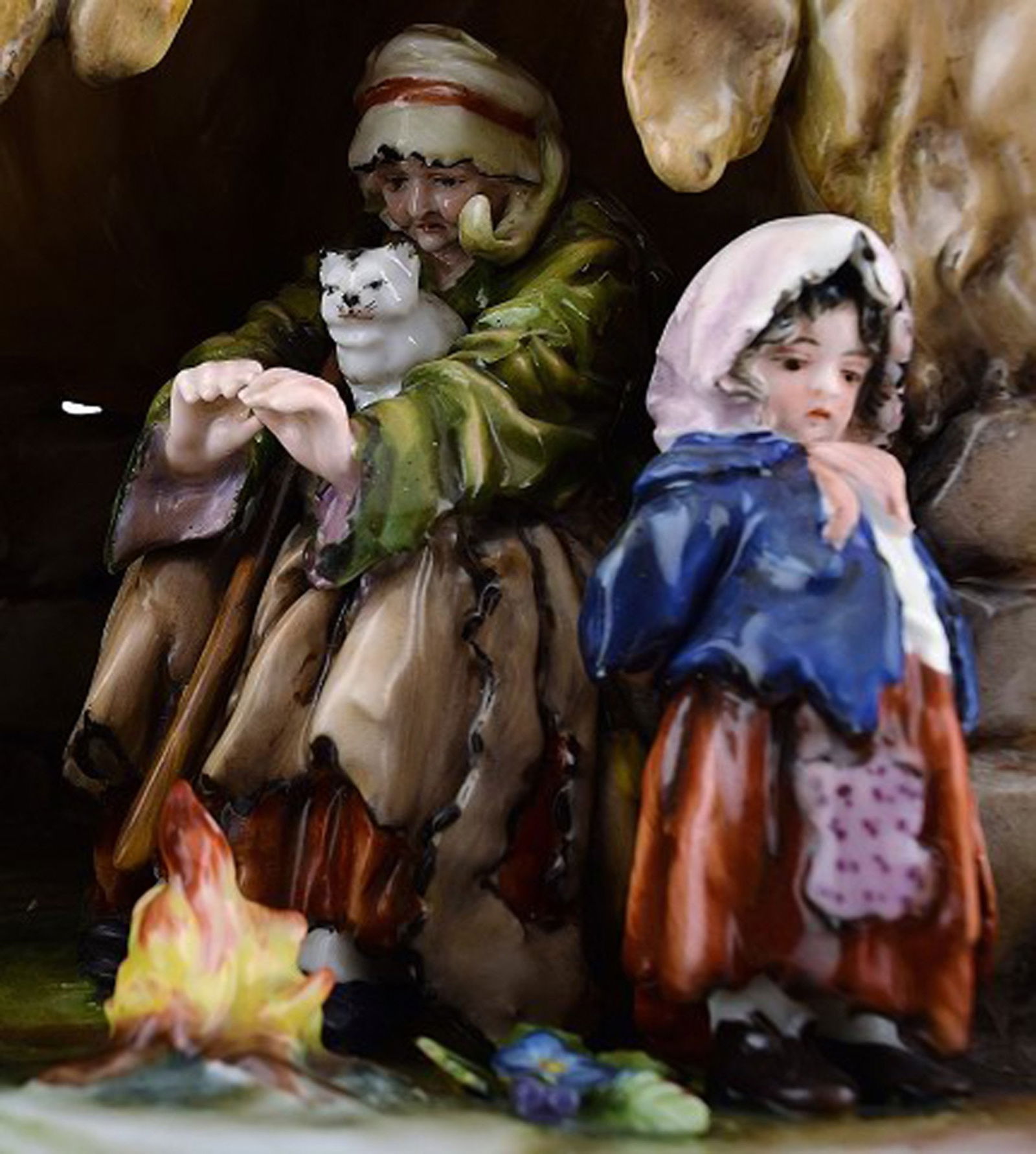 Large Italian Capodimonte porcelain figure group. - 2