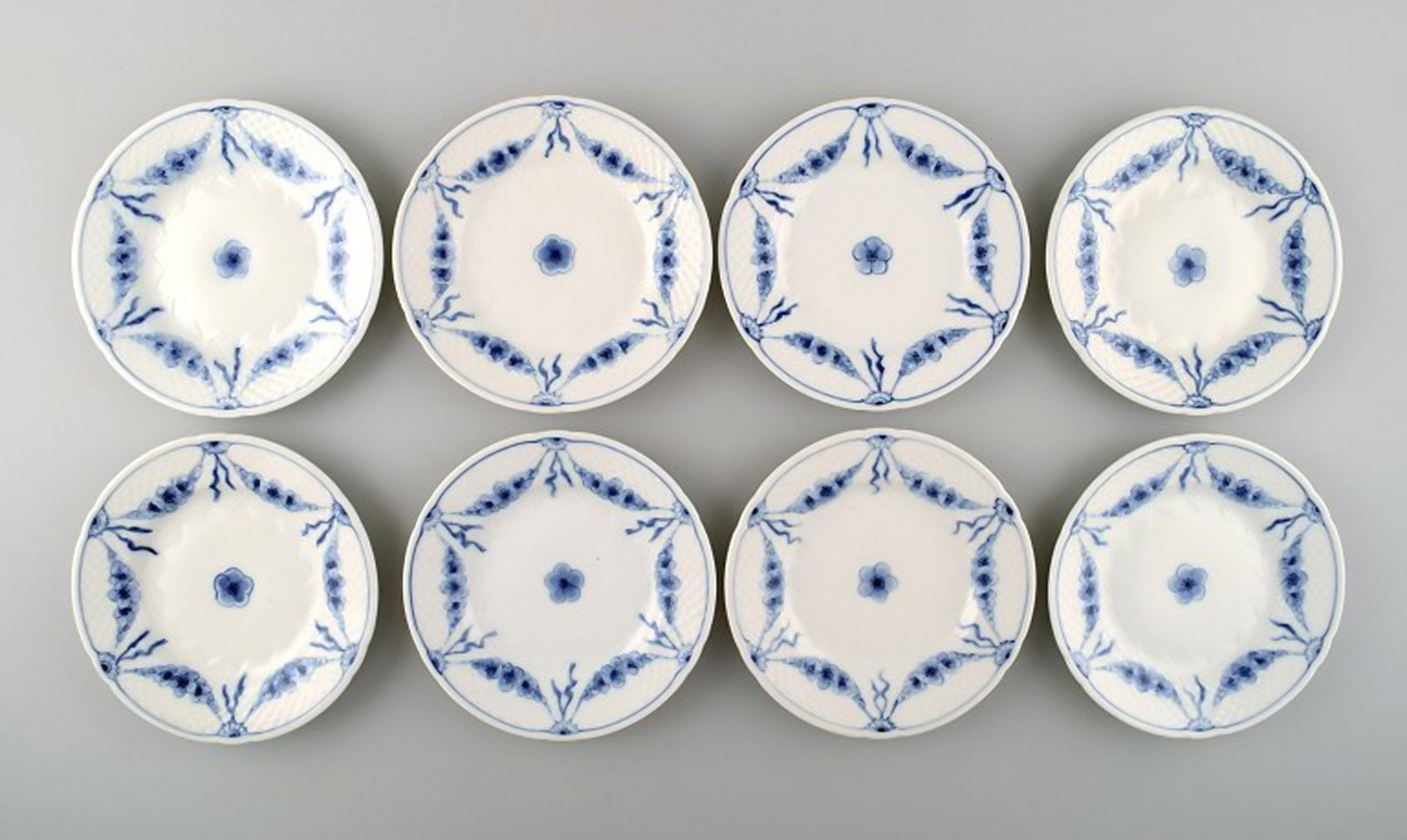 B & G Empire Cake Plates. 8 pcs.: Title: B & G Empire Cake Plates. 8 pcs. Description: B & G Empire Cake Plates. 8 pcs. Diameter: 15.5 cm. In perfect condition. Reserve: $95.00 Shipping:Domestic: Shipping rates