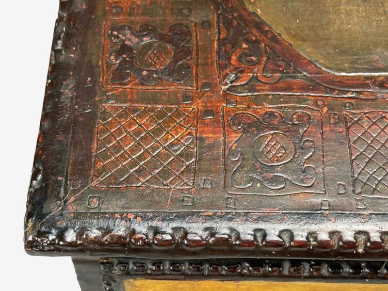 Max Kuehne, Silver Leaf, Painted Wood, Rare Commode, USA, 1950s - 5