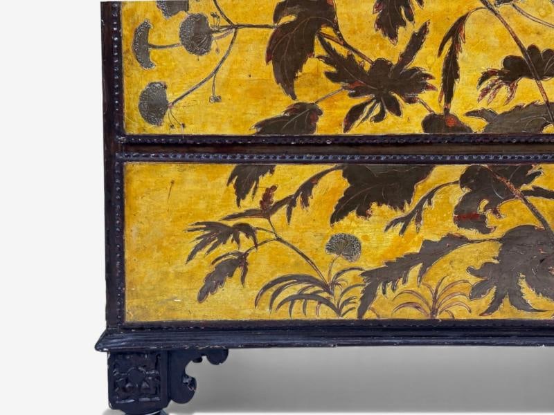 Max Kuehne, Silver Leaf, Painted Wood, Rare Commode, USA, 1950s - 6