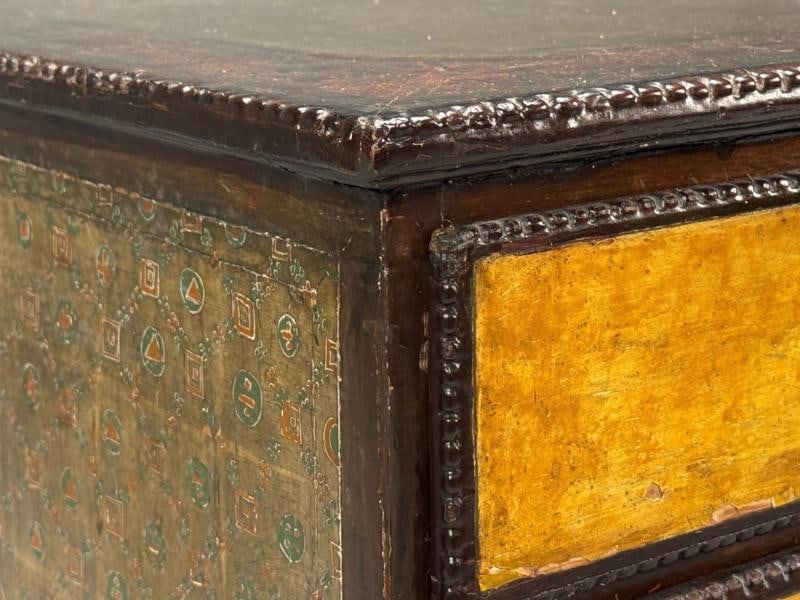 Max Kuehne, Silver Leaf, Painted Wood, Rare Commode, USA, 1950s - 7