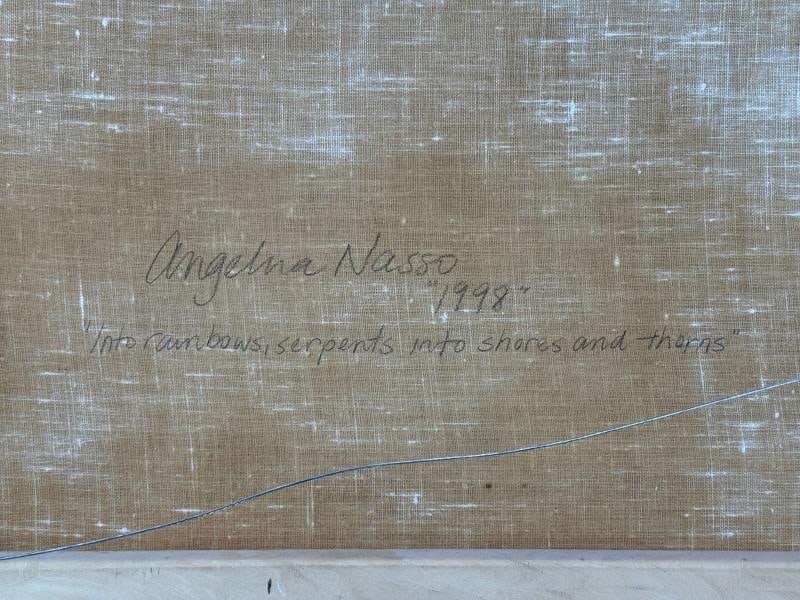 Angelina Nasso, Modern, Framed Abstract, Large Oil on Canvas, USA, 1998 - 11