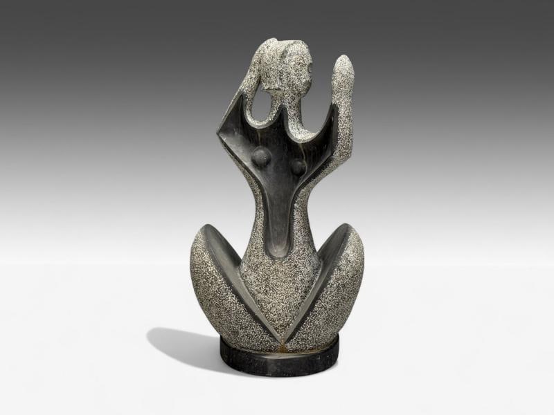 Organic Modern, Carved Stone, Nude Female Figure, USA, 1960s - 2