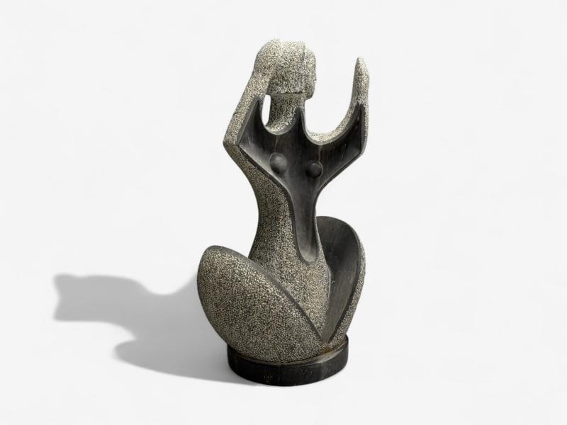Organic Modern, Carved Stone, Nude Female Figure, USA, 1960s - 3