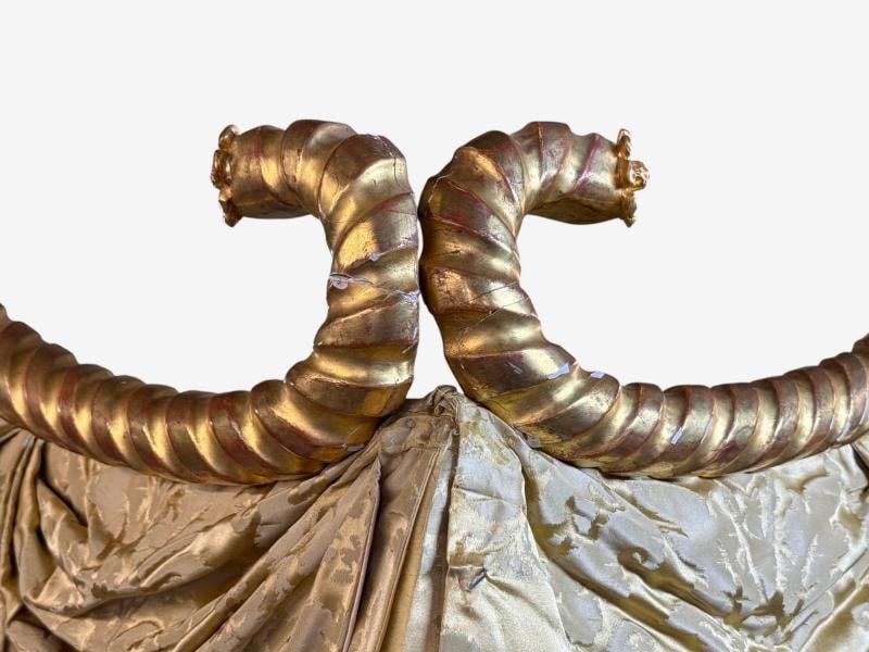 George III, Mahogany, Gilt-Wood, Silk, Canopy Bed, England c. 1880s - 6