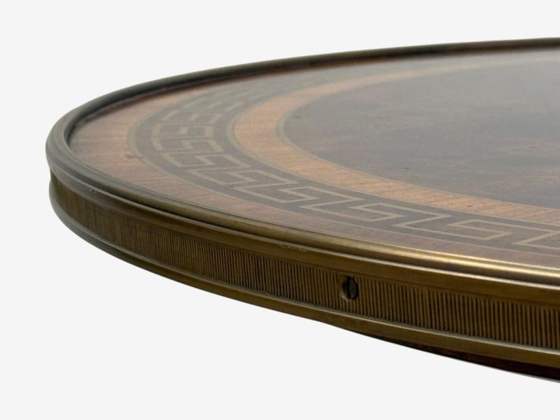 Russian Neoclassical, Burlwood, Brass, Gueridons, France, 1950s - 12