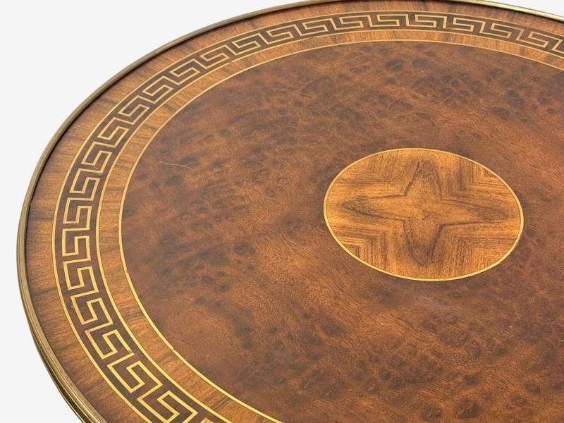 Russian Neoclassical, Burlwood, Brass, Gueridons, France, 1950s - 6