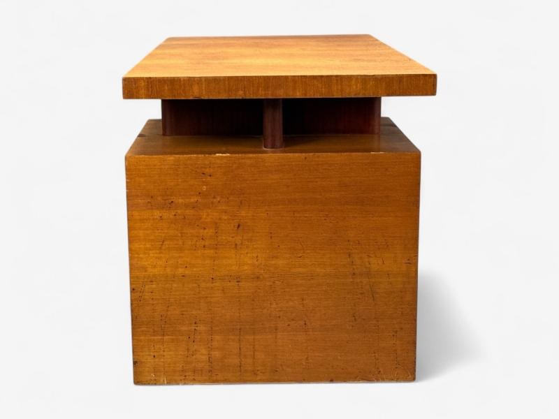 Andrew Szoeke, Satinwood, Oak, Writing Desk and Chair, USA, 1950s - 9