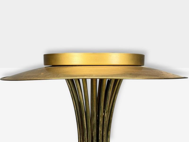 Italian Modern, Enameled Metal, Brass, Chandelier, Italy, 1960s - 4