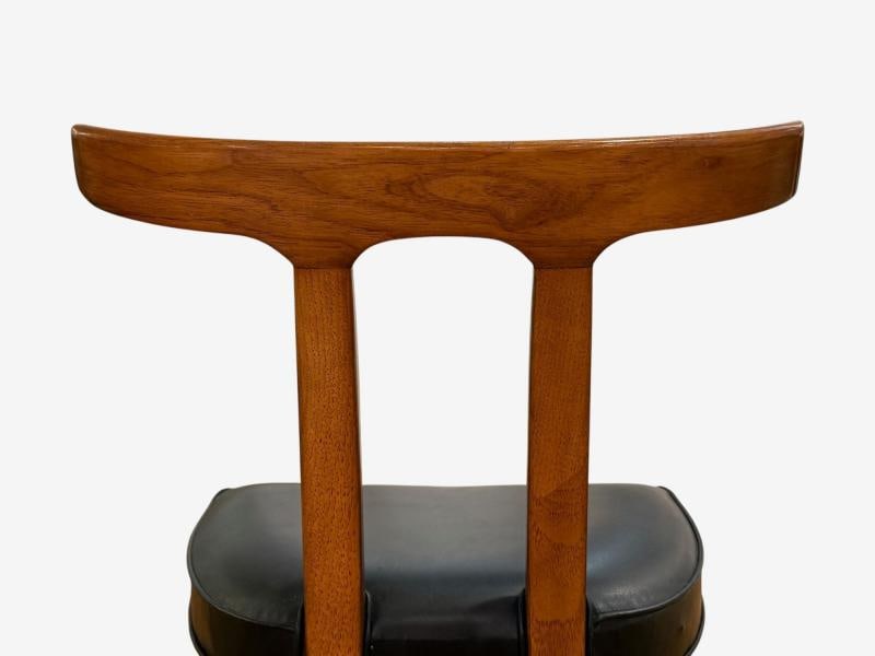 Ole Wanscher, Teak, Leatherette, T-Back Occasional Chairs, Denmark, 1960s - 11