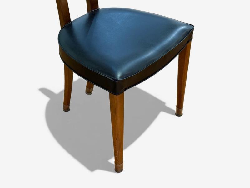 Ole Wanscher, Teak, Leatherette, T-Back Occasional Chairs, Denmark, 1960s - 8