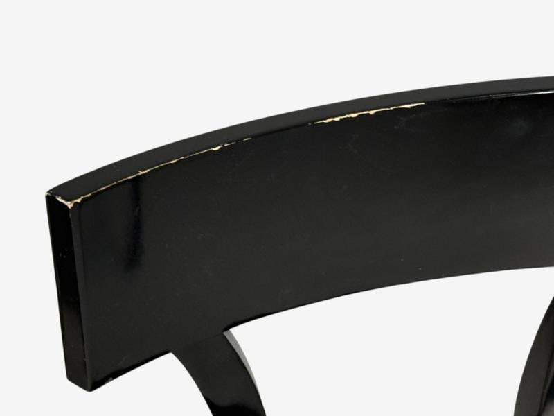 Niedermaier, Ebonized Wood, Leather, Klismos Dining Chairs, USA, 21st C. - 11