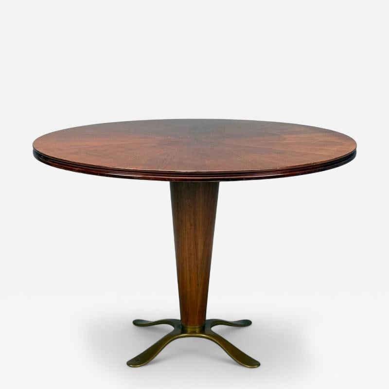 Paolo Buffa, Mahogany, Bronze, Center Table, Italy, 1940s (1 of 11)