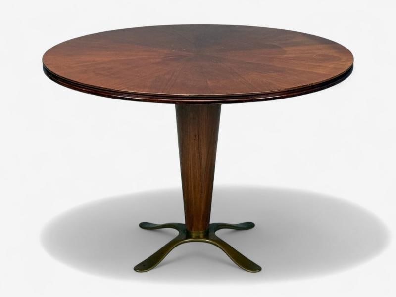 Paolo Buffa, Mahogany, Bronze, Center Table, Italy, 1940s - 2