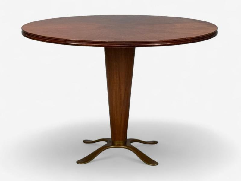 Paolo Buffa, Mahogany, Bronze, Center Table, Italy, 1940s - 3