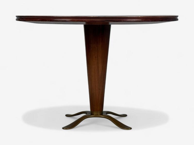 Paolo Buffa, Mahogany, Bronze, Center Table, Italy, 1940s - 4