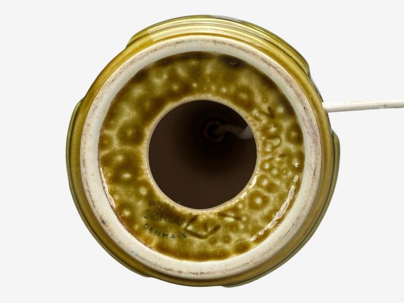 Einar Johansen, Danish Modern, Green Stoneware, Table Lamp, Denmark, 1970s - 7