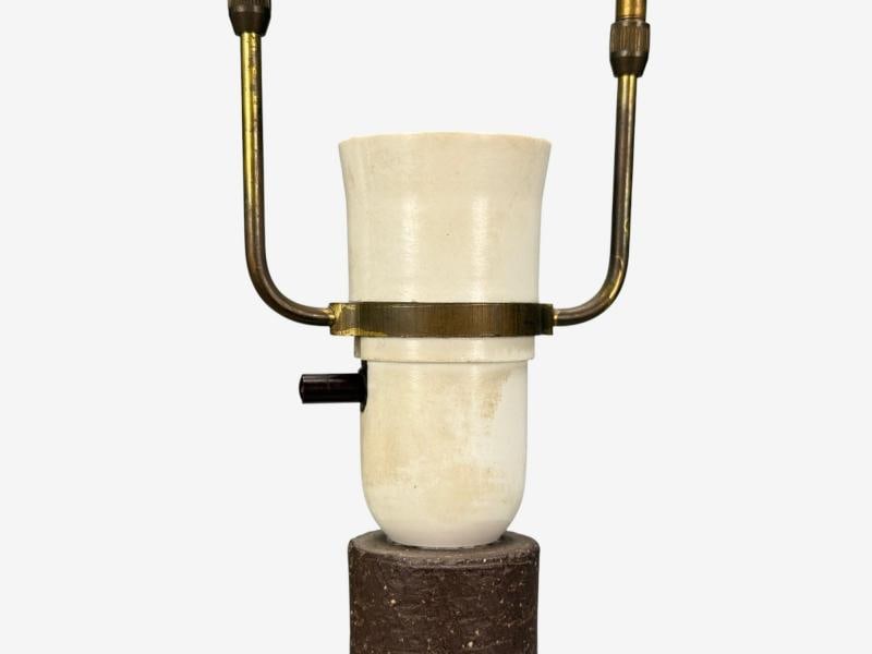 Michael Andersen & Søn, Brown Stoneware, Large Table Lamp, Denmark, 1960s - 6